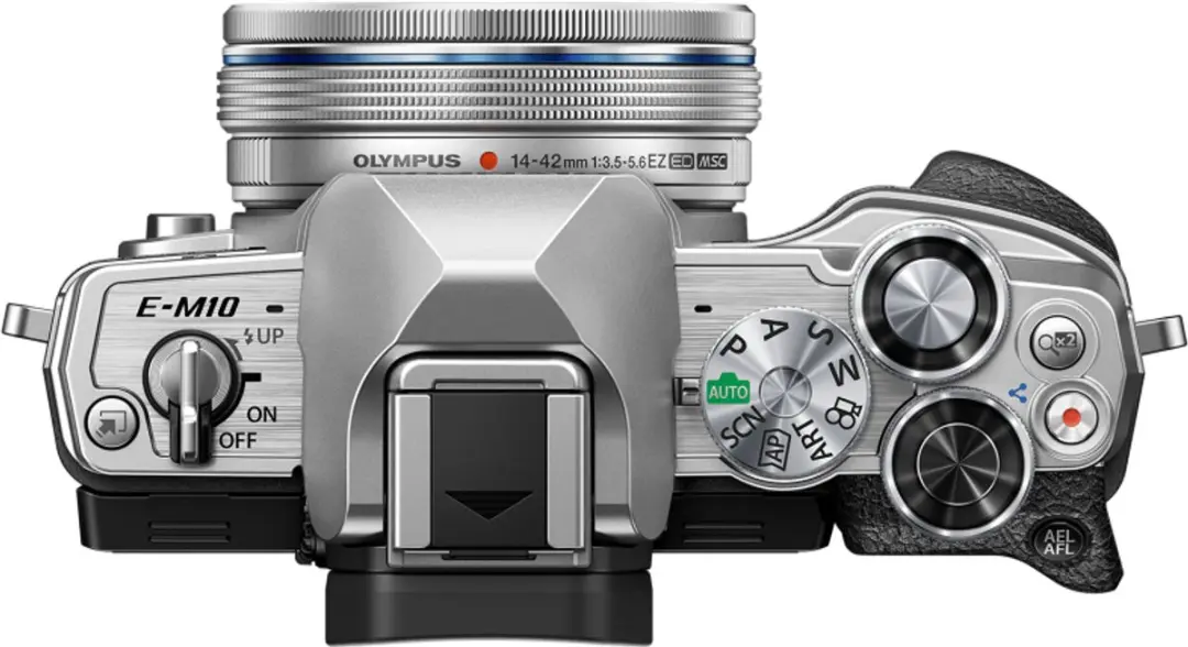 Olympus OM-D E-M10 Mark IV Body - Zilver V207130SE000 - afbeelding 3 van 6