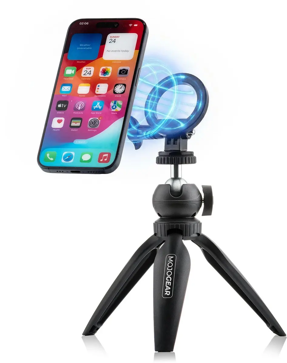 MOJOGEAR Vlog Kit Mini-statief - MagSafe Telefoonhouder - Zwart