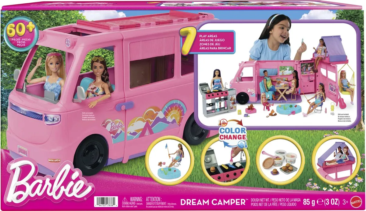 Barbie Droomcamper HRJ78 Speelset - Meerkleurig