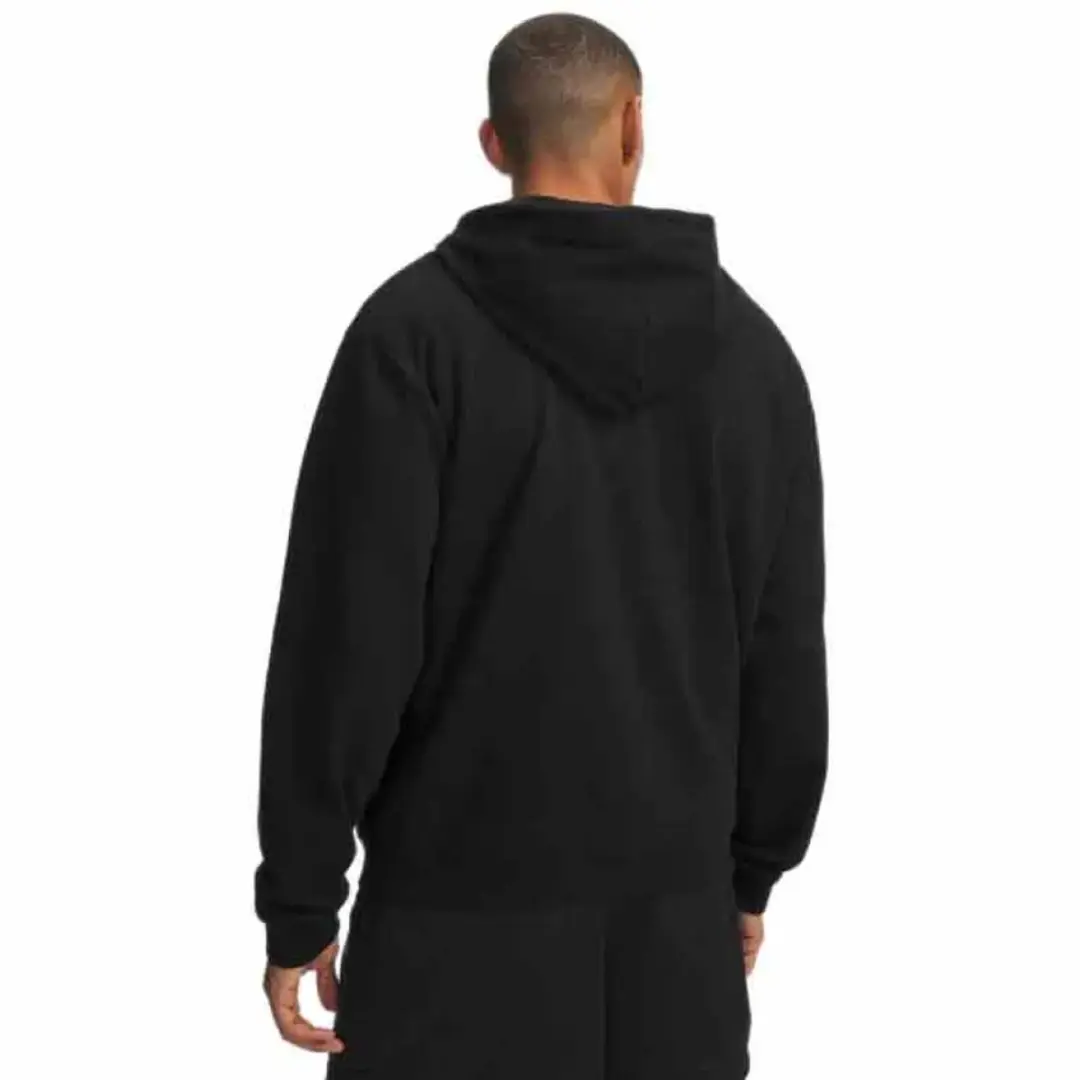 Under Armour Rival Zip Hoodie Heren XL - Zwart/Wit - afbeelding 2 van 6