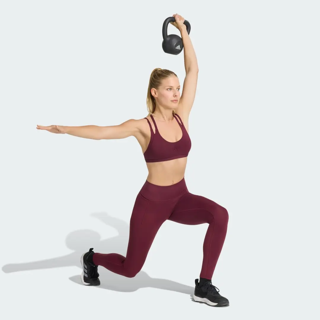 adidas Performance Optime Lange Workoutlegging XL - Bordeaux - afbeelding 4 van 6