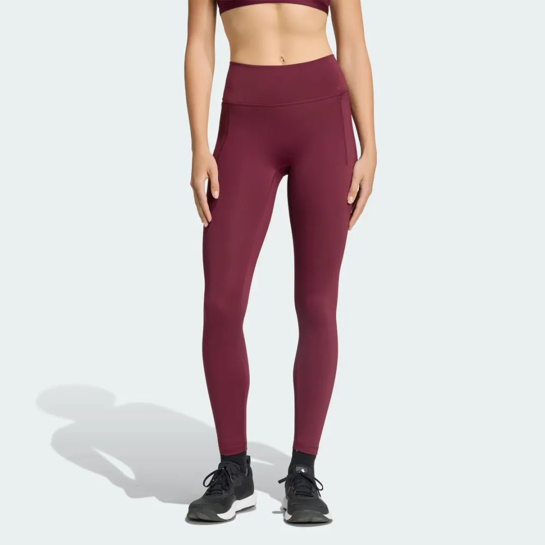 adidas Performance Optime Lange Workoutlegging XL - Bordeaux - afbeelding 5 van 6