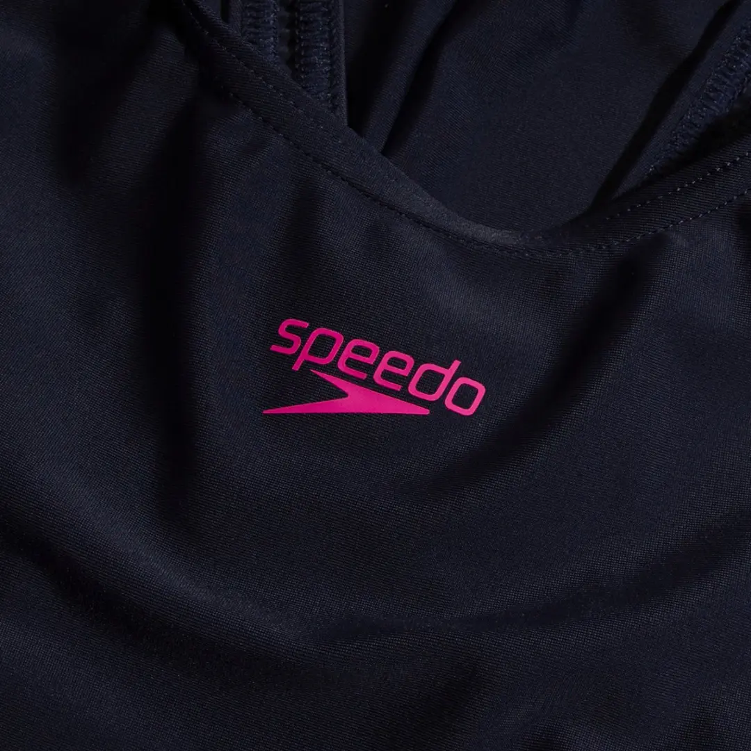 Speedo Placement Muscleback Sportbadpak 140 - Marine/Roze