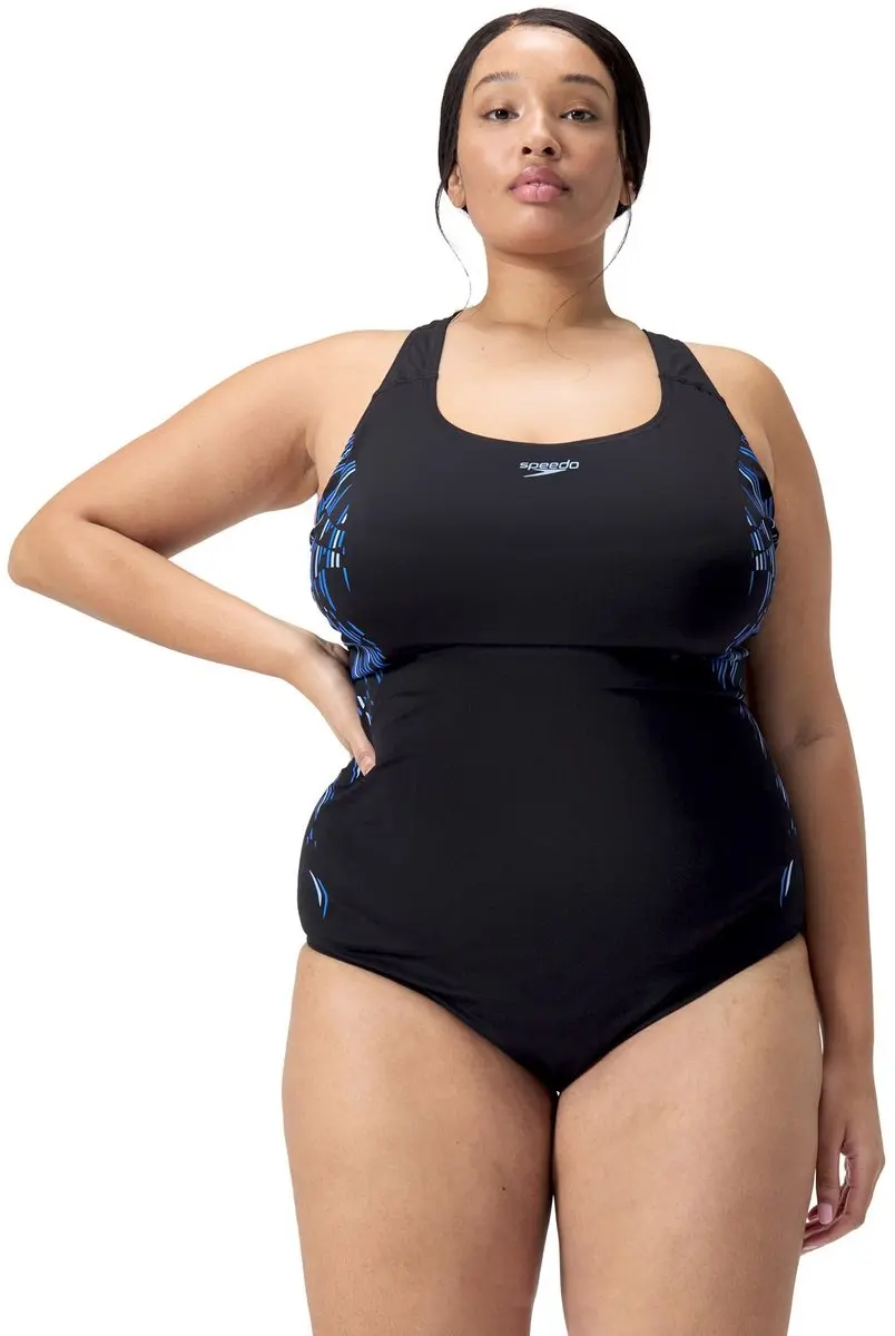Speedo Placement Medalist Sportbadpak - Maat 44 - Marineblauw
