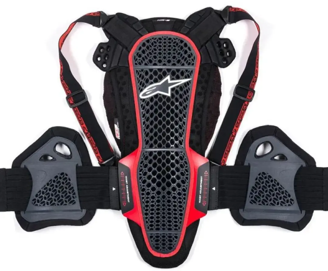 Alpinestars Nucleon KR-3 Rugprotector - Zwart/Rood