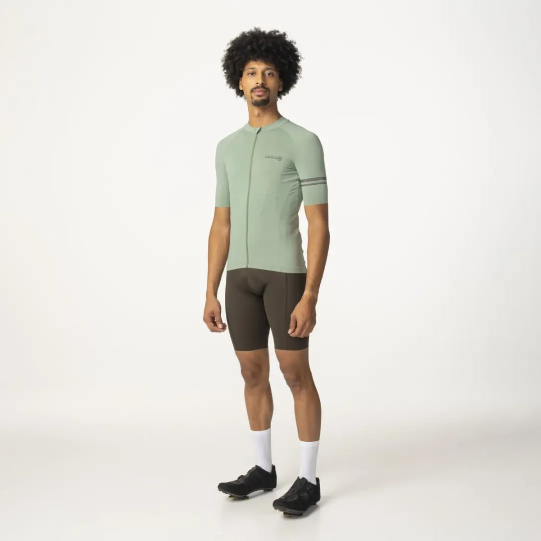 AGU Solid Wielrenshirt Heren XL - Groen - 4-way stretch