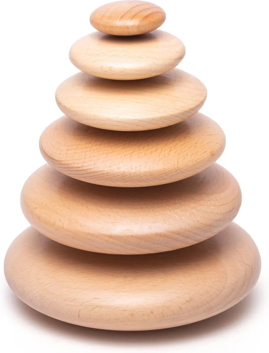 BIGJIGS Stapelblokken Balanceerspel 6 Stuks
