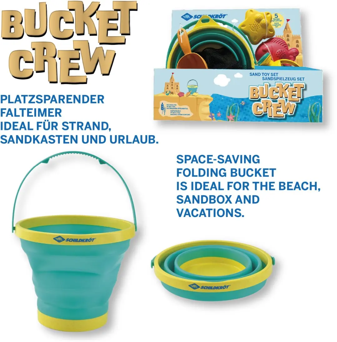Schildkröt Bucket Crew Zand Speelgoedset - Meerkleurig