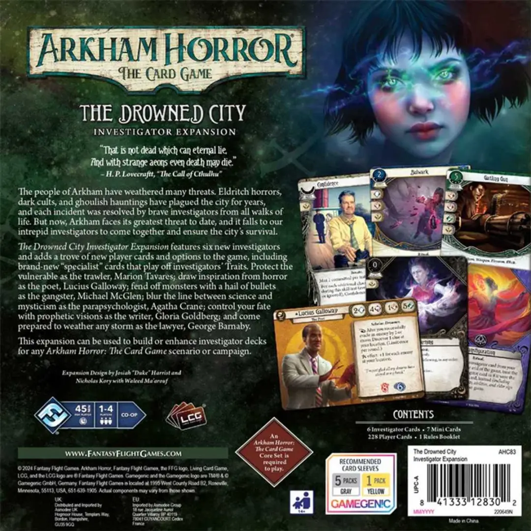 Fantasy Flight Games Arkham Horror LCG The Drowned City - 1-4 Spelers