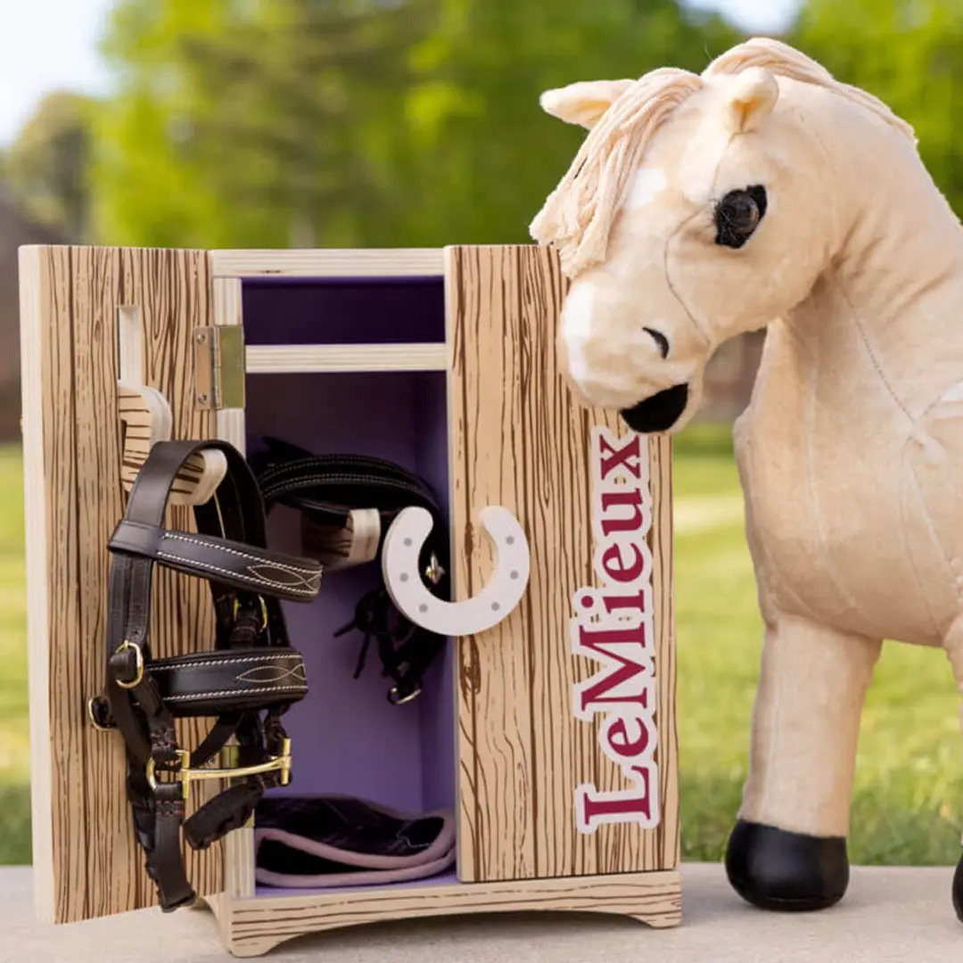 Lemieux Toy Pony Zadelkast - Hout - Bruin