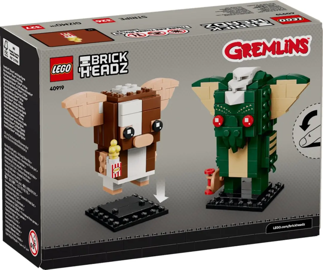 LEGO Brickheadz 40919 Gremlins Gizmo & Stripe Figuren