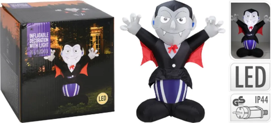 Opblaasbare Dracula met Led verlichting