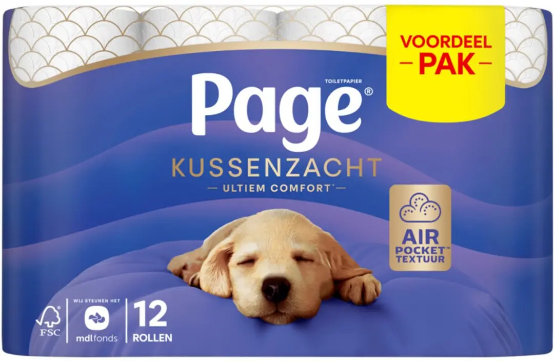Page Toiletpapier Kussenzacht 3-laags - 12 Rollen - afbeelding 6 van 6