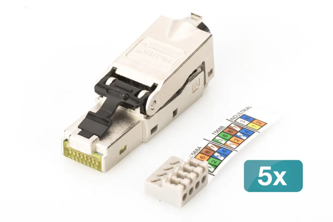 Digitus DN-93631-5 RJ45 Keystone CAT 6A Module - 5 Stuks