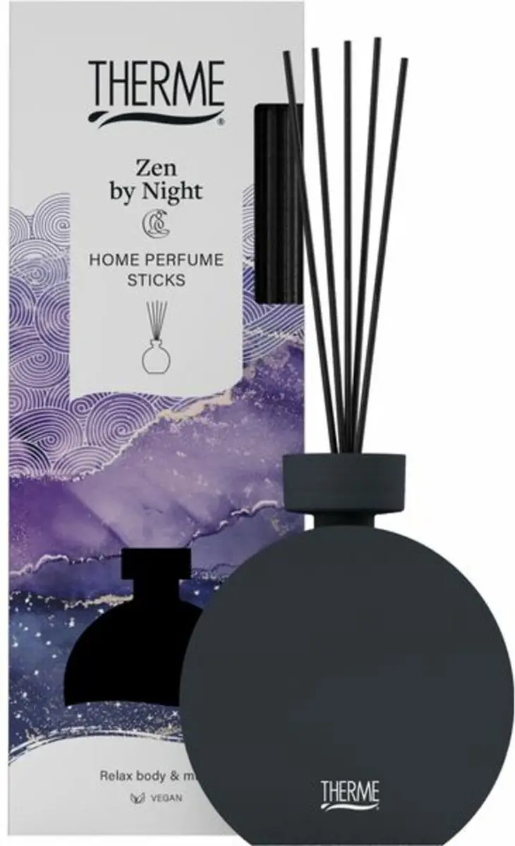 Therme Zen by Night Home Geurstokjes 150ml - Zwart