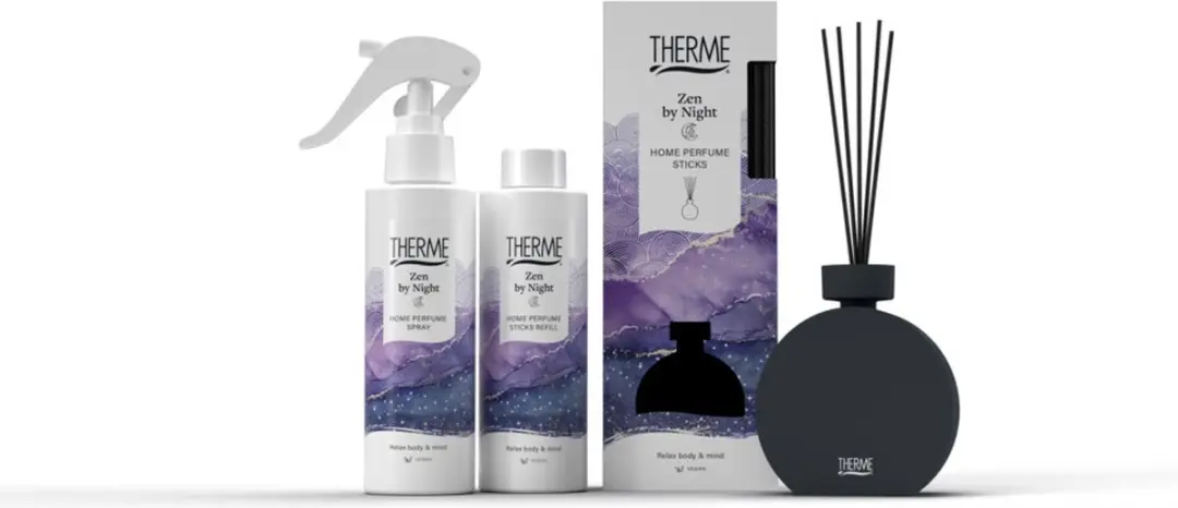 Therme Zen by Night Home Geurstokjes 150ml - Zwart
