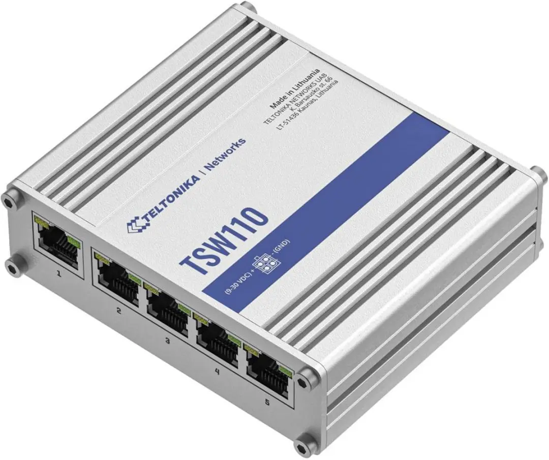 Teltonika TSW110 Ethernet Switch - Zilver