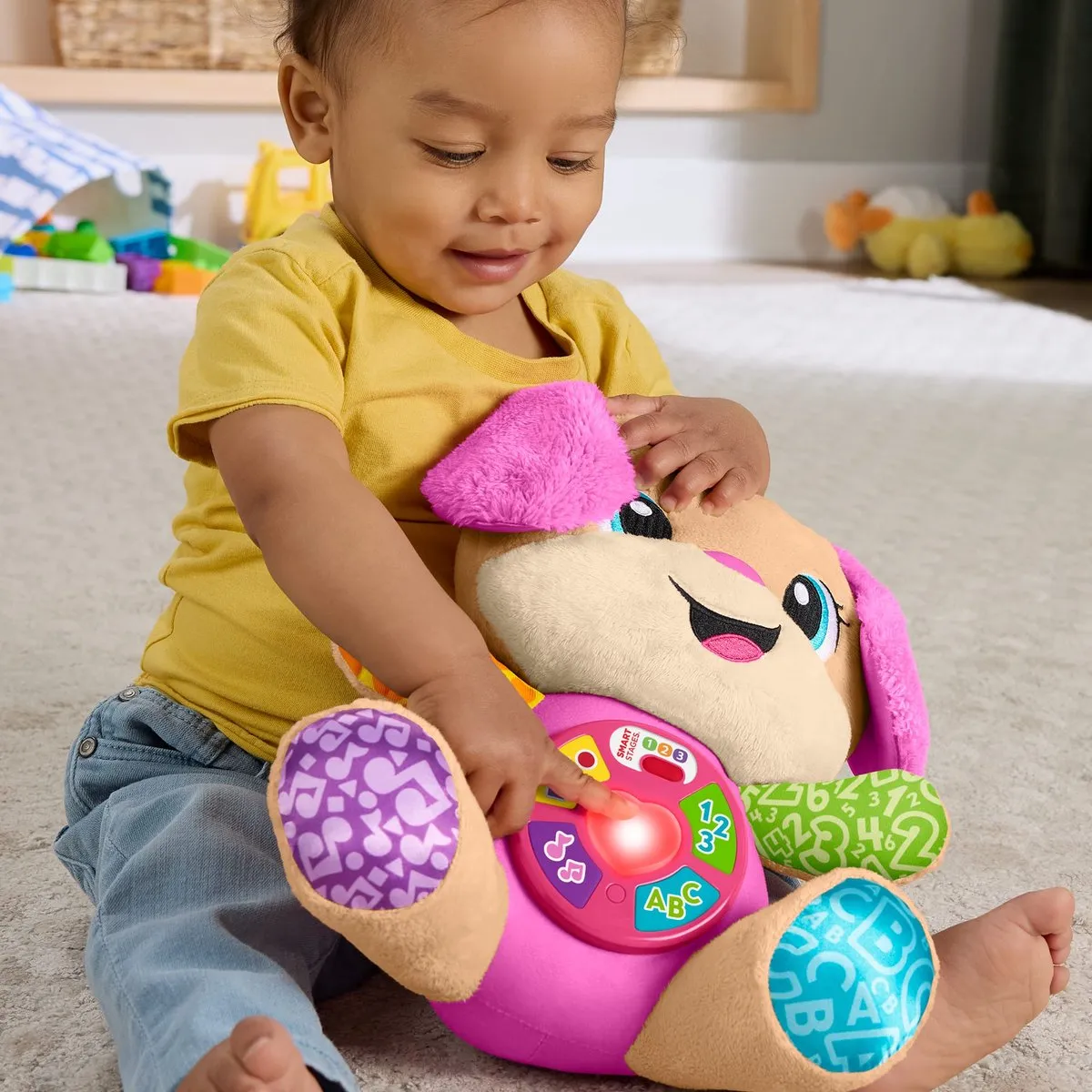 Fisher Price Leerplezier Zusje Roze Muzikale Knuffel