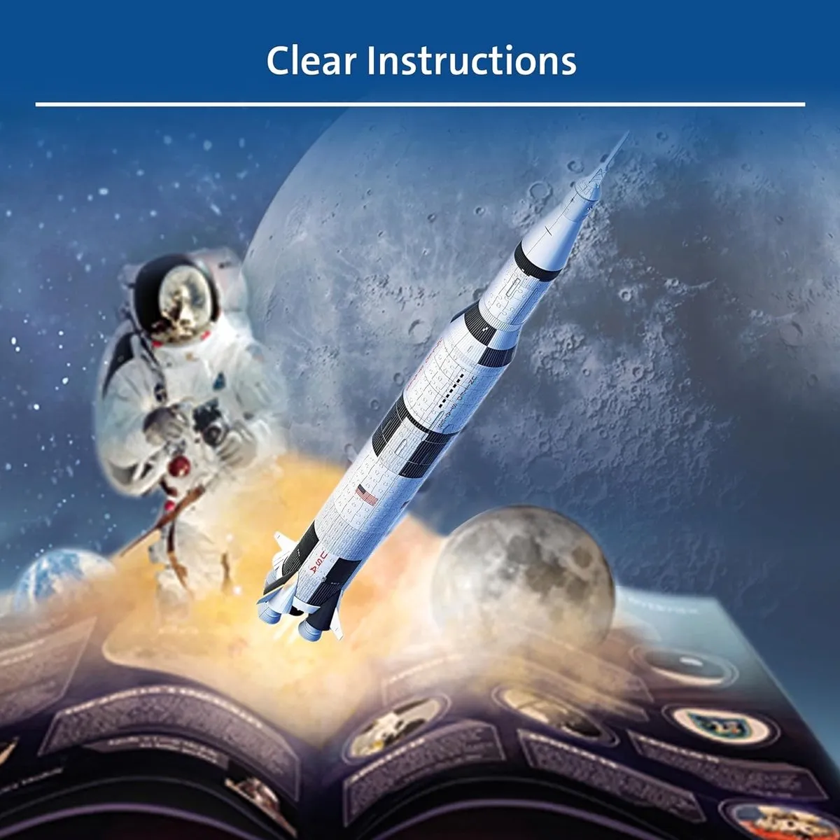 Ravensburger Apollo Saturn V Rocket - 3D Puzzel - 440 stukjes