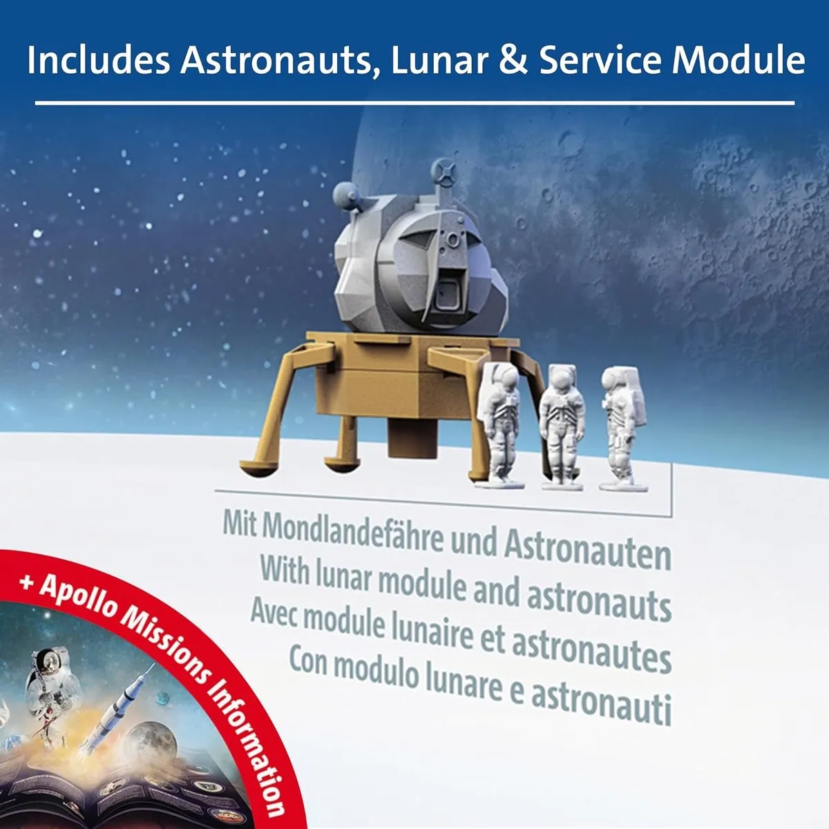 Ravensburger Apollo Saturn V Rocket - 3D Puzzel - 440 stukjes