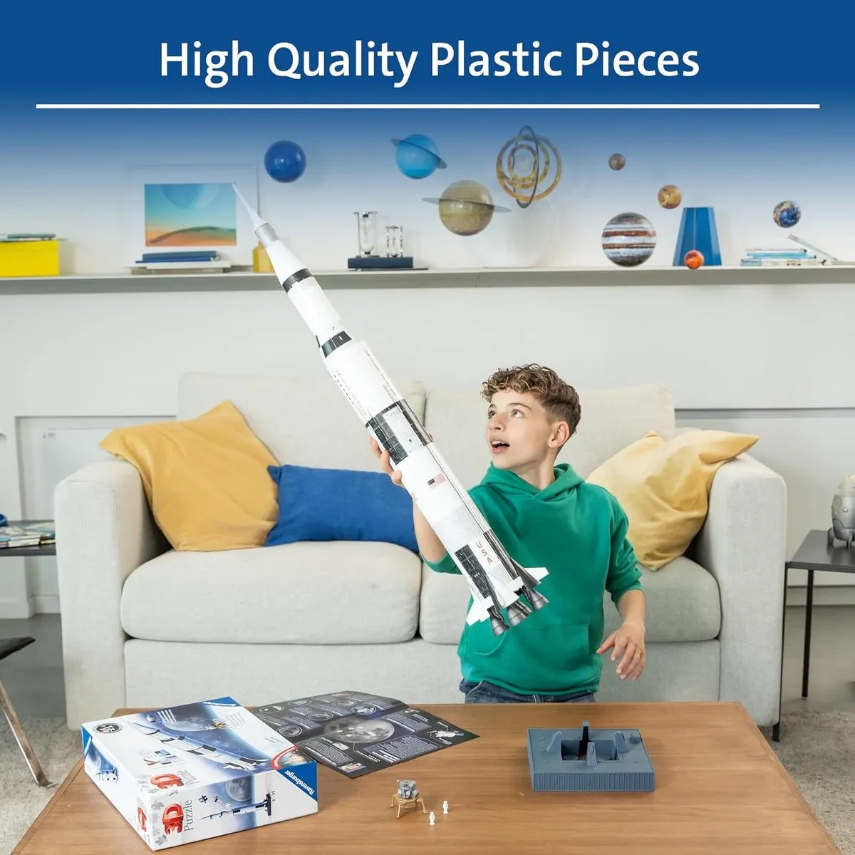 Ravensburger Apollo Saturn V Rocket - 3D Puzzel - 440 stukjes