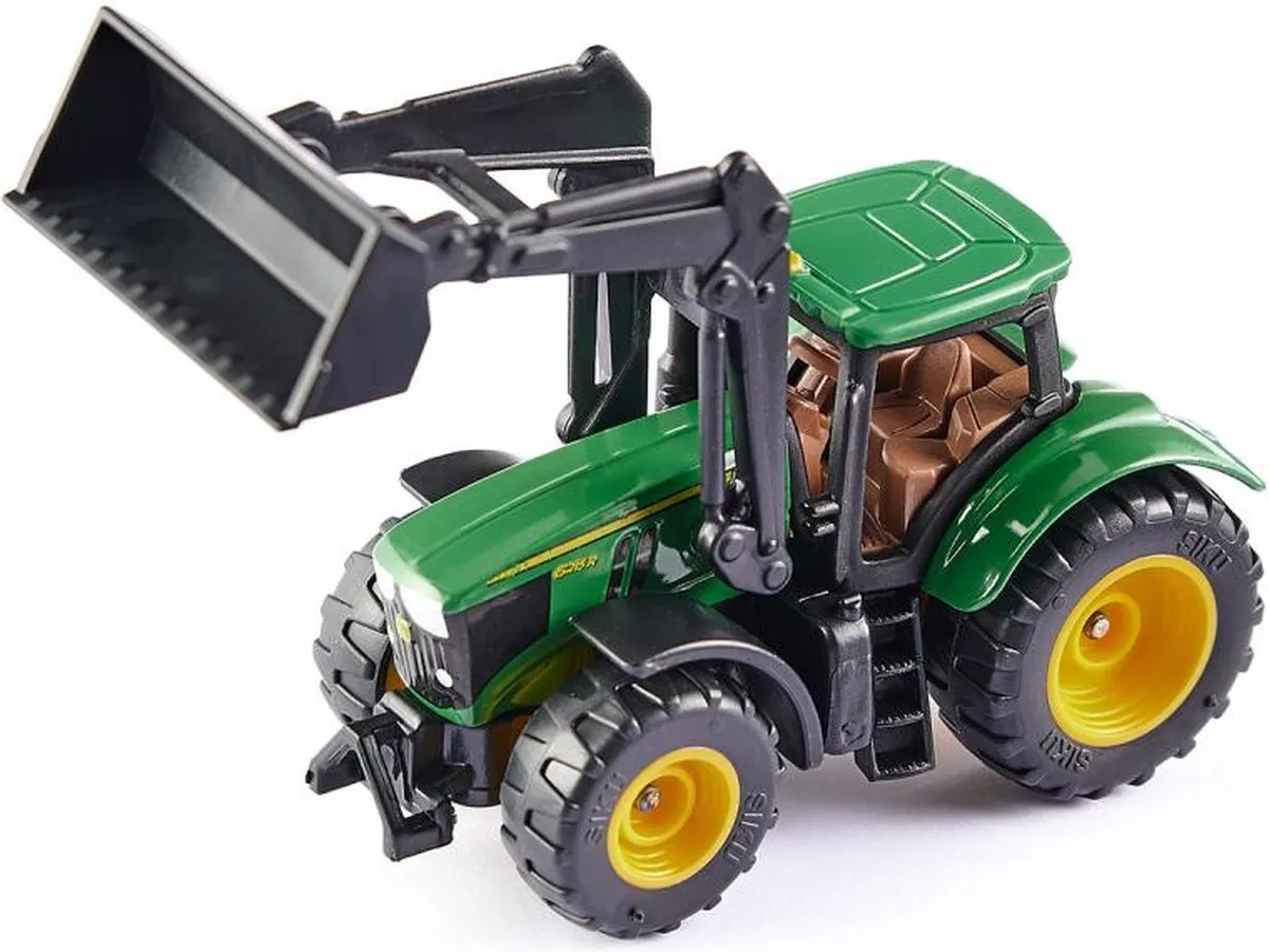 SIKU 1395 John Deere 6215R Voorlader - Metaal/Kunststof Groen