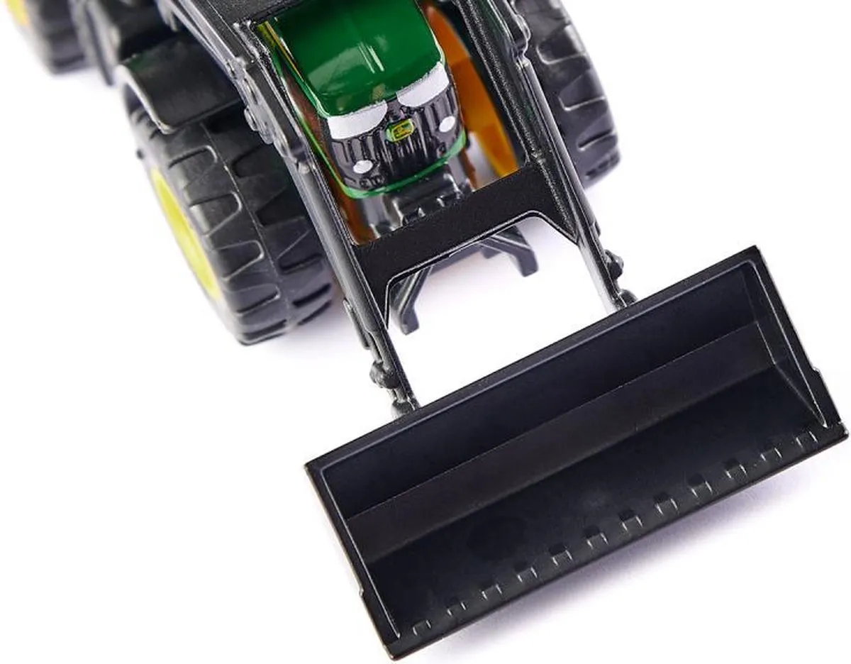 SIKU 1395 John Deere 6215R Voorlader - Metaal/Kunststof Groen