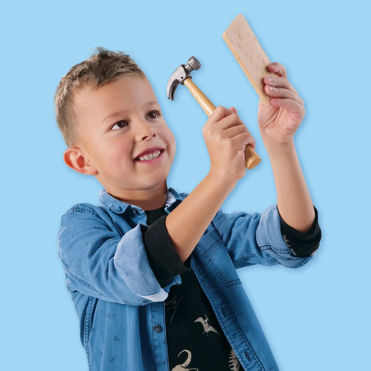 SES Creative Dinosaurus Timmerset - 3 Stuks - Montessori Speelgoed