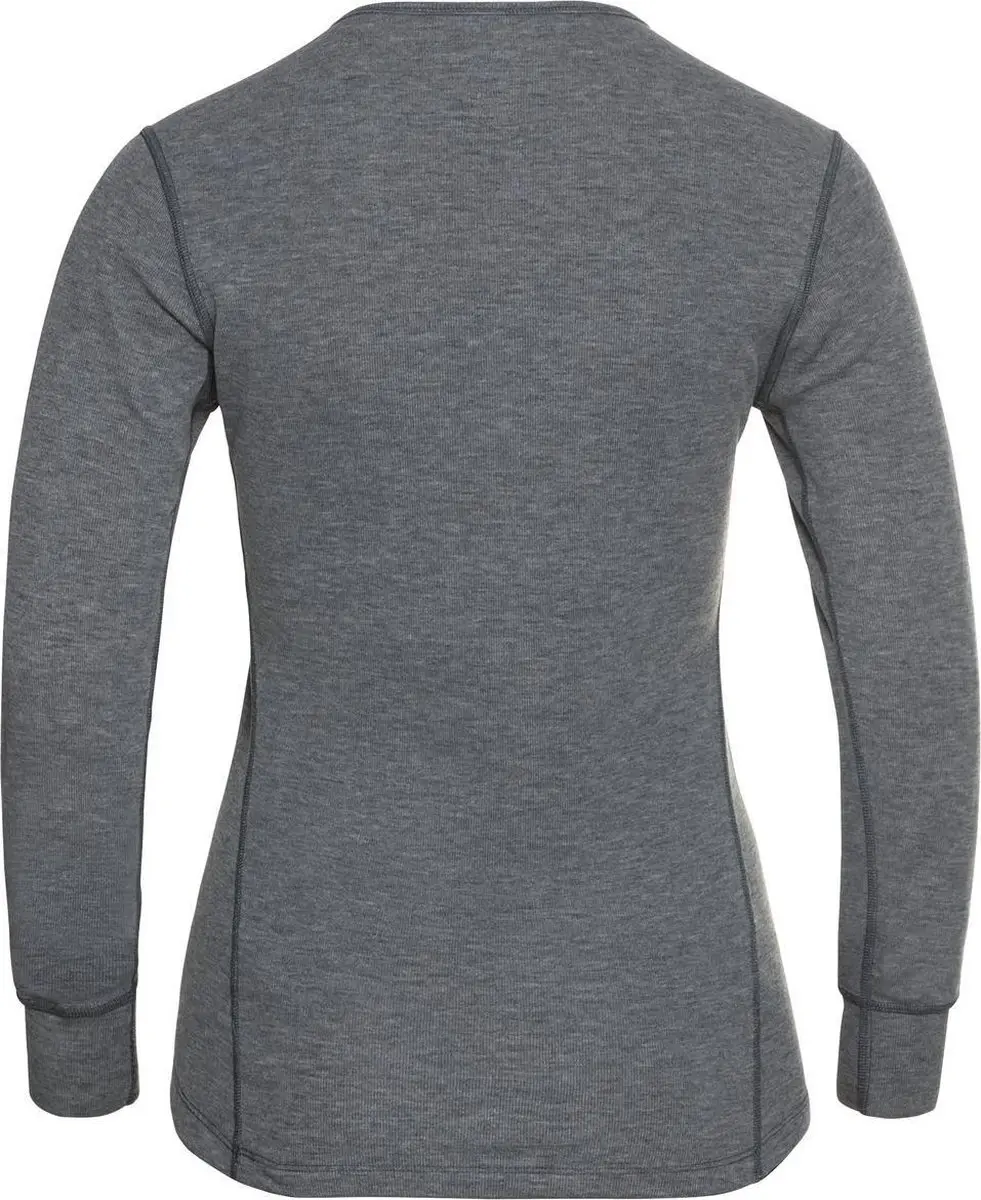 ODLO Active Warm Thermoshirt Dames - S - Donkergrijs