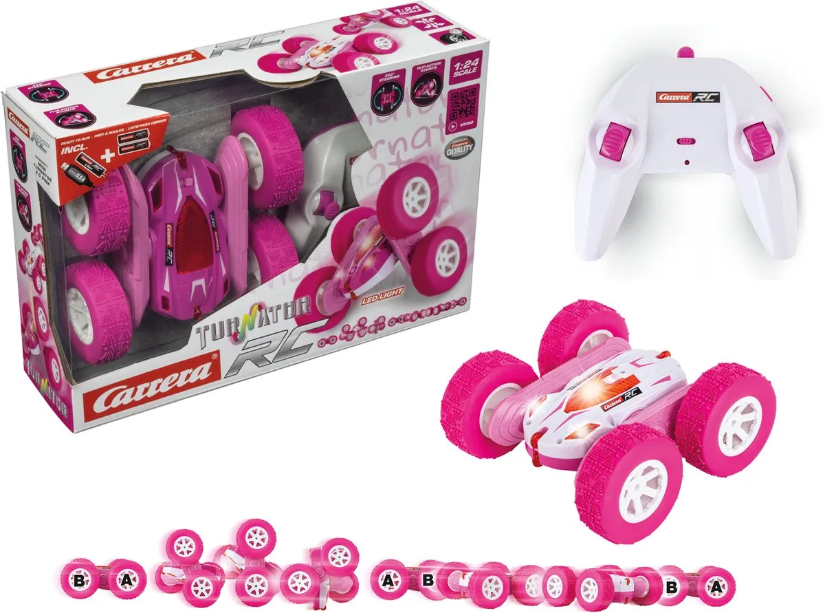 Carrera RC Mini Turnator CAR370240011 - Roze - 2,4GHz