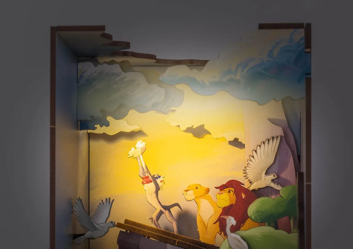 Revell Tiny Adventures Disney Lion King Boekhoekje LED Verlichting - 82 Onderdelen