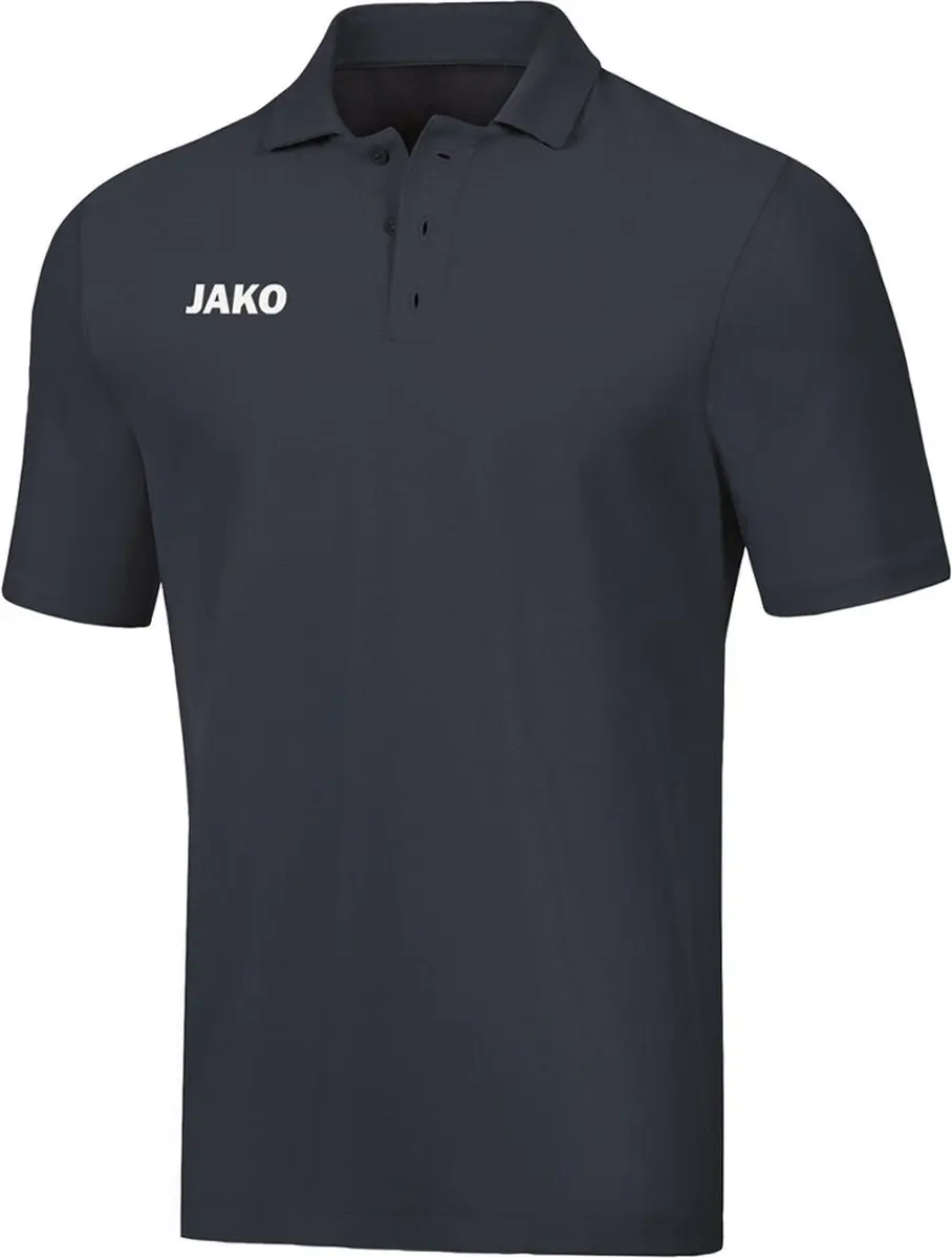 Jako Base Polo Kinderen 152 - Antraciet