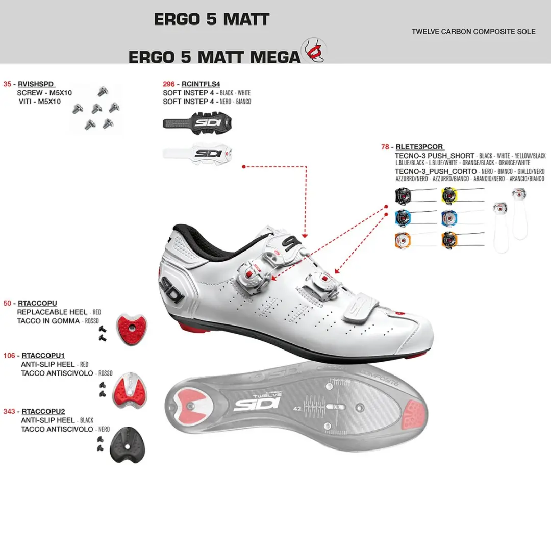 Sidi Ergo 5 Raceschoenen - EU 47 - Matte Mega Black - afbeelding 4 van 4