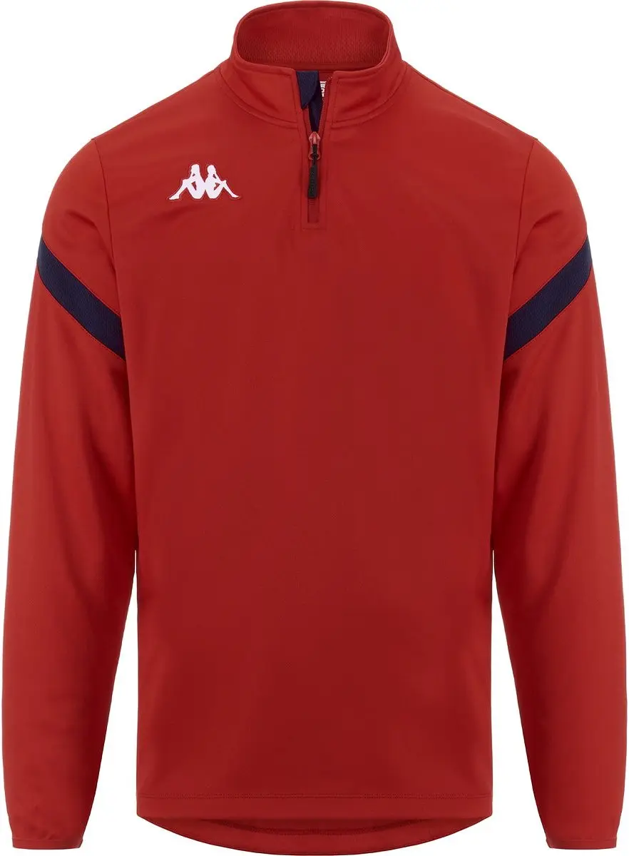 Kappa Core Dolvole Ziptop Heren - Rood / Zwart | Maat: L