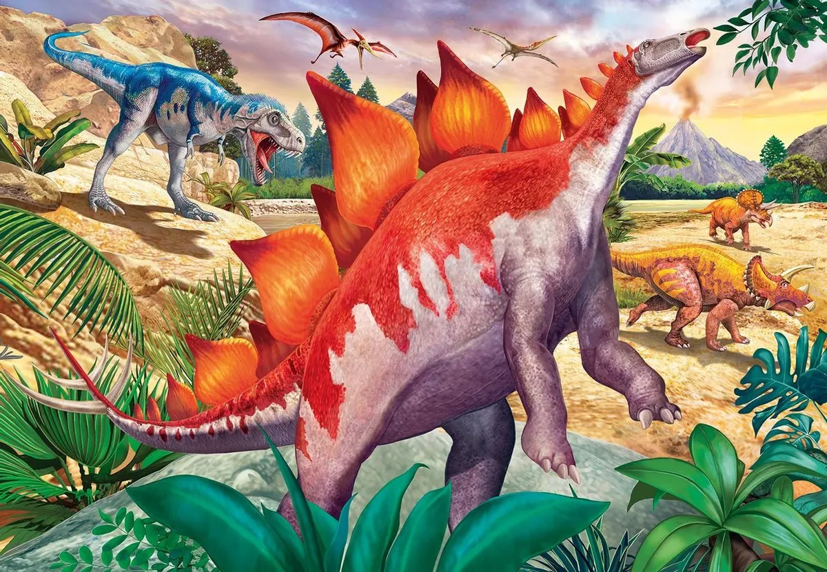 Ravensburger Wilde Oertijddieren Puzzel 24 Stuks - 2 Stuks