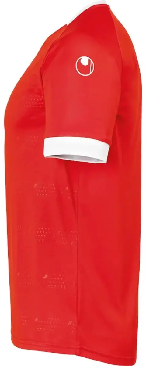 Uhlsport Division 2.0 Shirt Korte Mouw Kinderen 128 - Rood/Wit