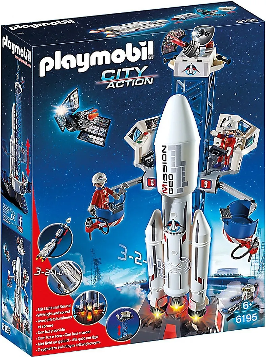 Playmobil Lanceerbasis met raket 6195