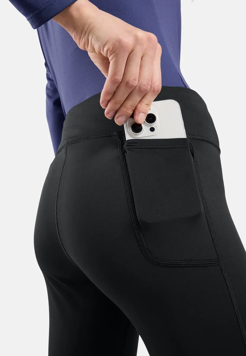 ODLO Essential Warm Tights Dames L - Zwart