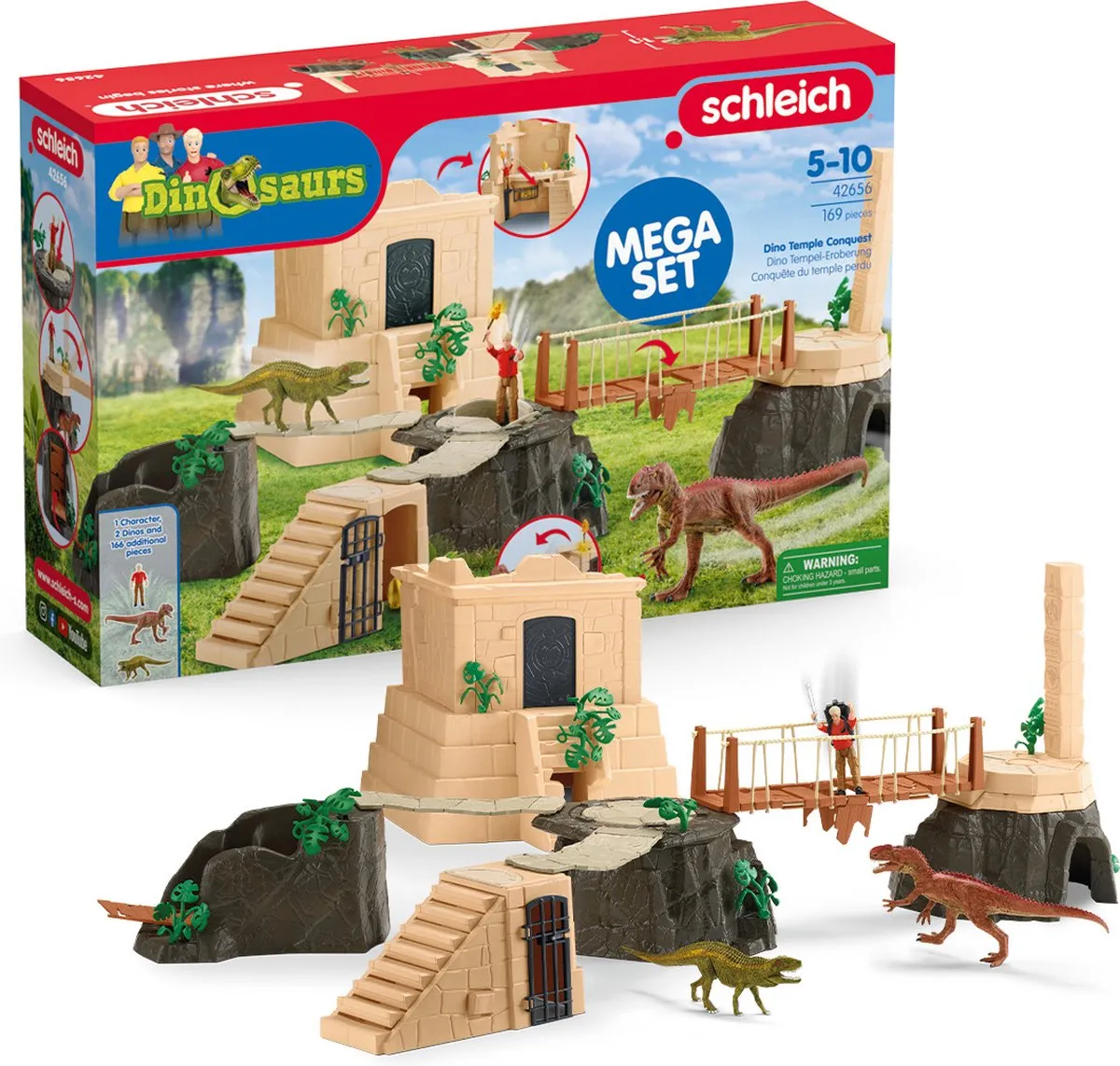 Schleich Dino Tempel Verovering Megaset 42656