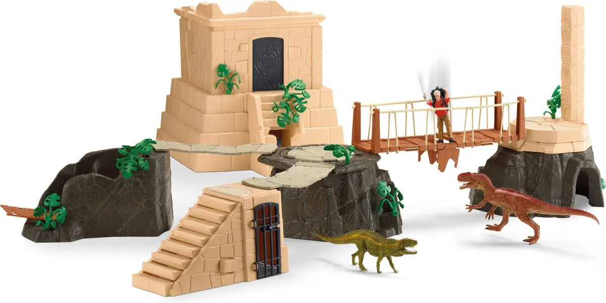 Schleich Dino Tempel Verovering Megaset 42656 - Multikleur