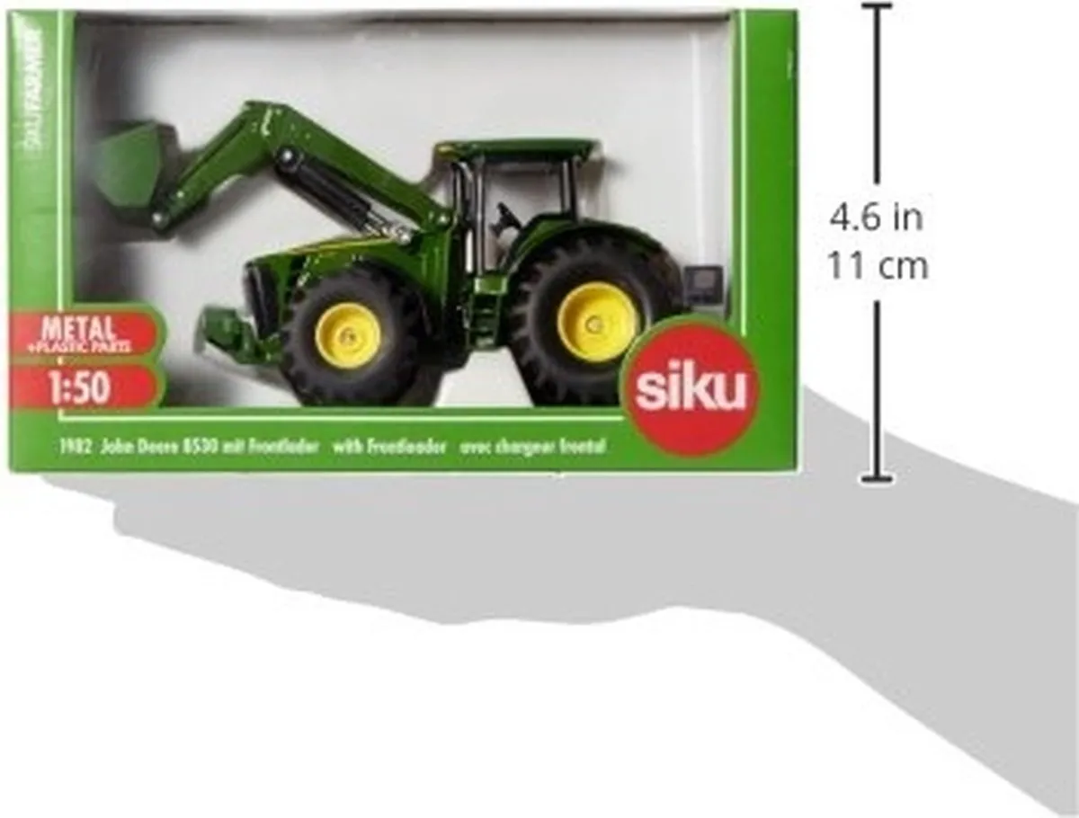 SIKU 1982 John Deere 8430 Tractor met Voorlader 1:50 - Groen