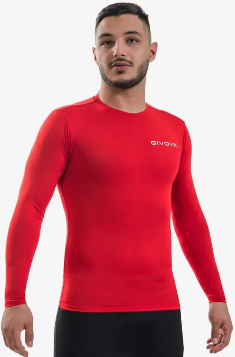 Givova Thermoshirt MAE012 - Lange mouwen - Rood - Maat L