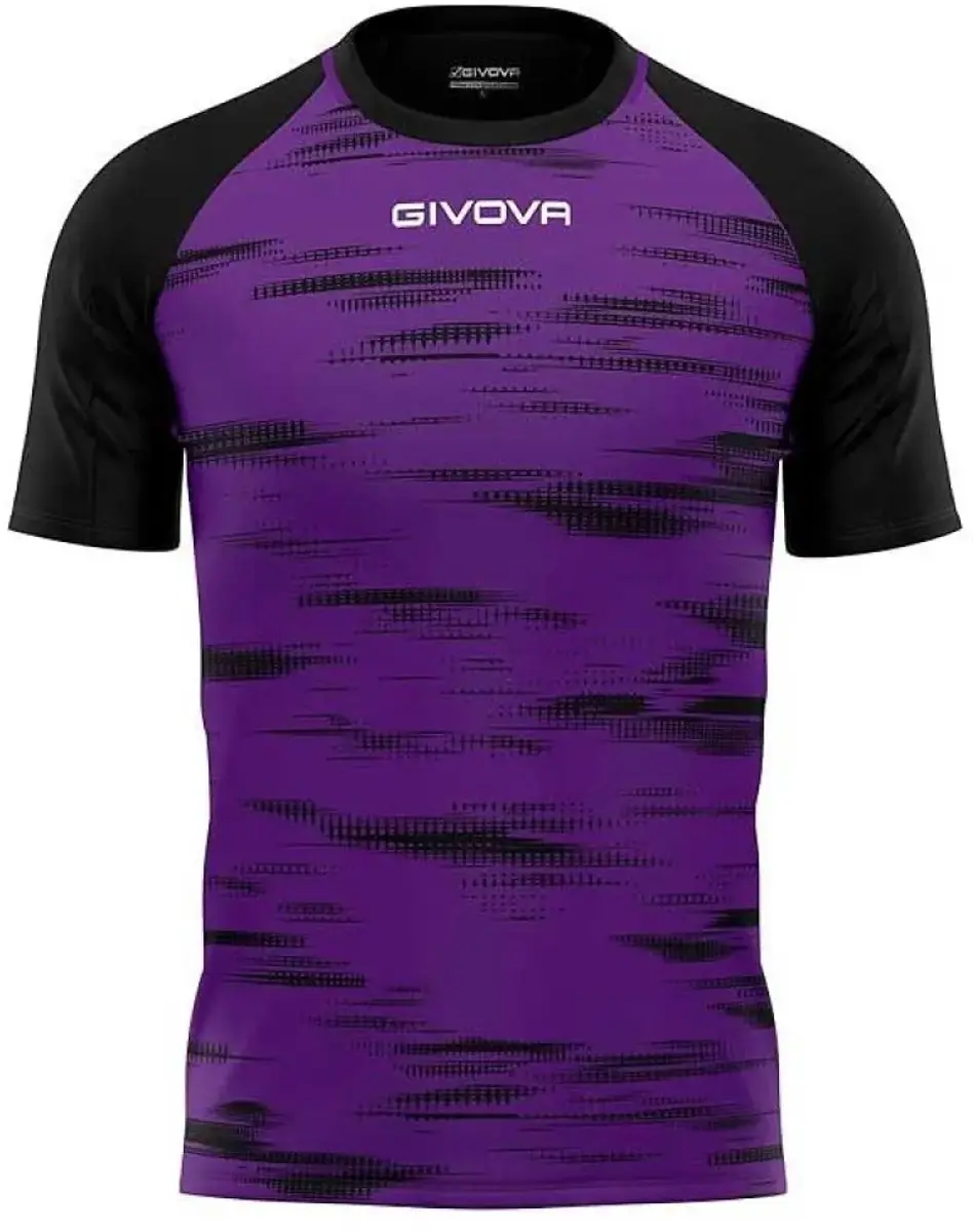 Givova Pixel T-shirt - Paars/Zwart L - afbeelding 3 van 3