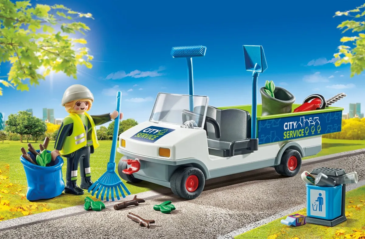 Playmobil City Action Elektrische Straatveegmachine 71433 - Multicolor - afbeelding 6 van 6