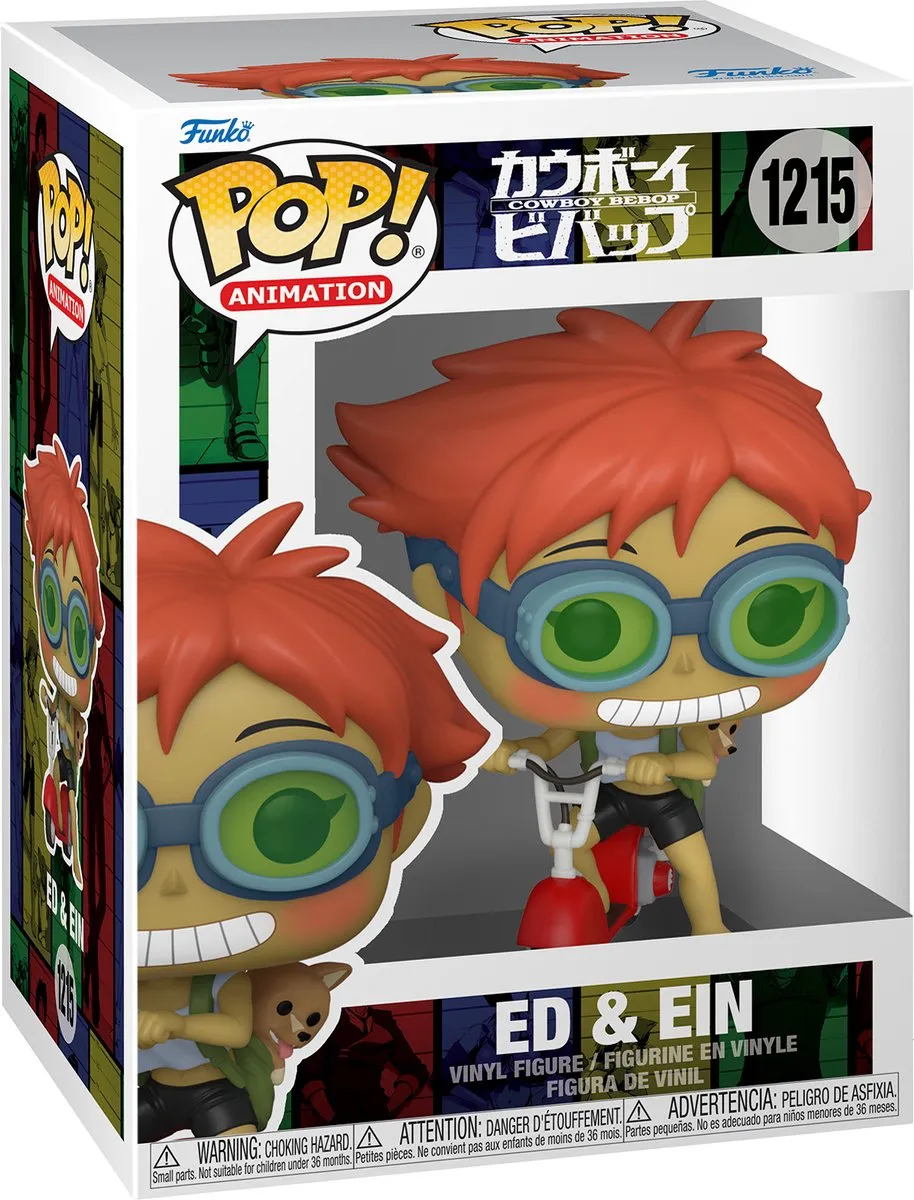 Funko Pop! Animation Cowboy Bebop Edward op Scooter met Ein - 58020