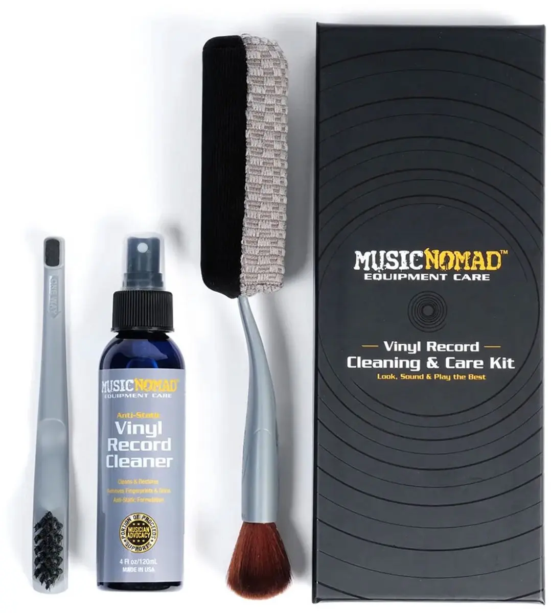 MusicNomad MN890 Vinyl Cleaning & Care Kit