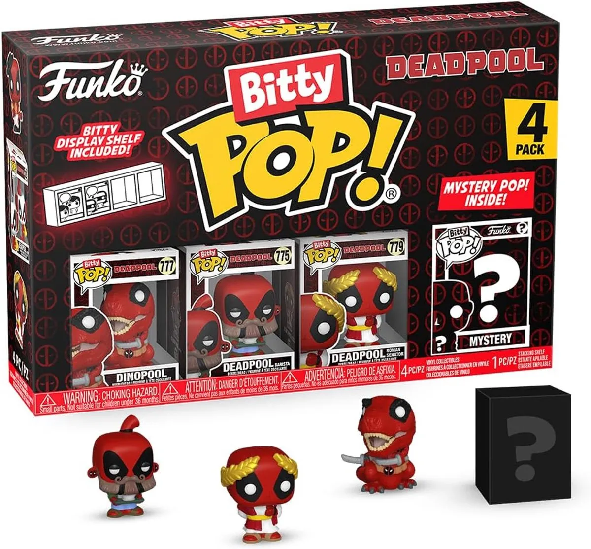 Funko Deadpool Bitty Pop! Vinyl Figure 4-Pack - Marvel - Multicolor