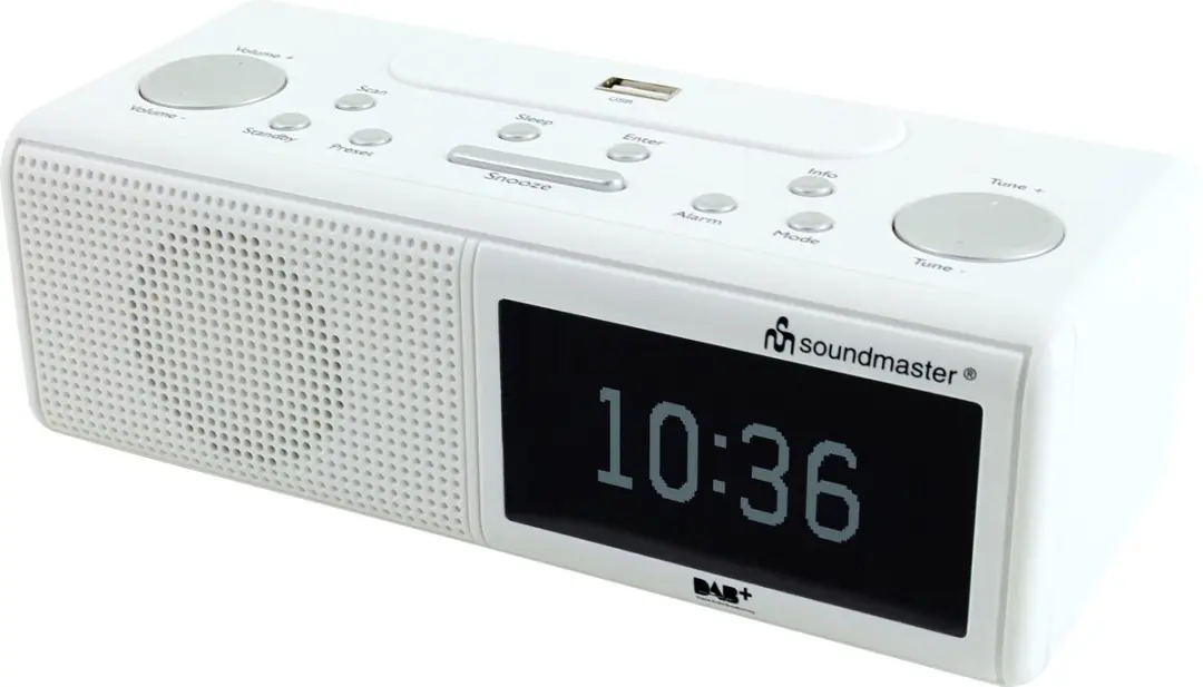 Soundmaster UR8350WE Digitale Wekkerradio DAB+/FM