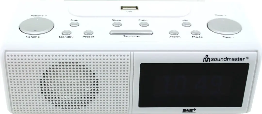 Soundmaster UR8350WE Digitale Wekkerradio DAB+/FM - Wit