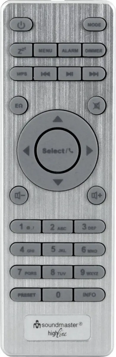 Soundmaster IR3300SI Internetradio DAB+ FM - 6W - Zilver